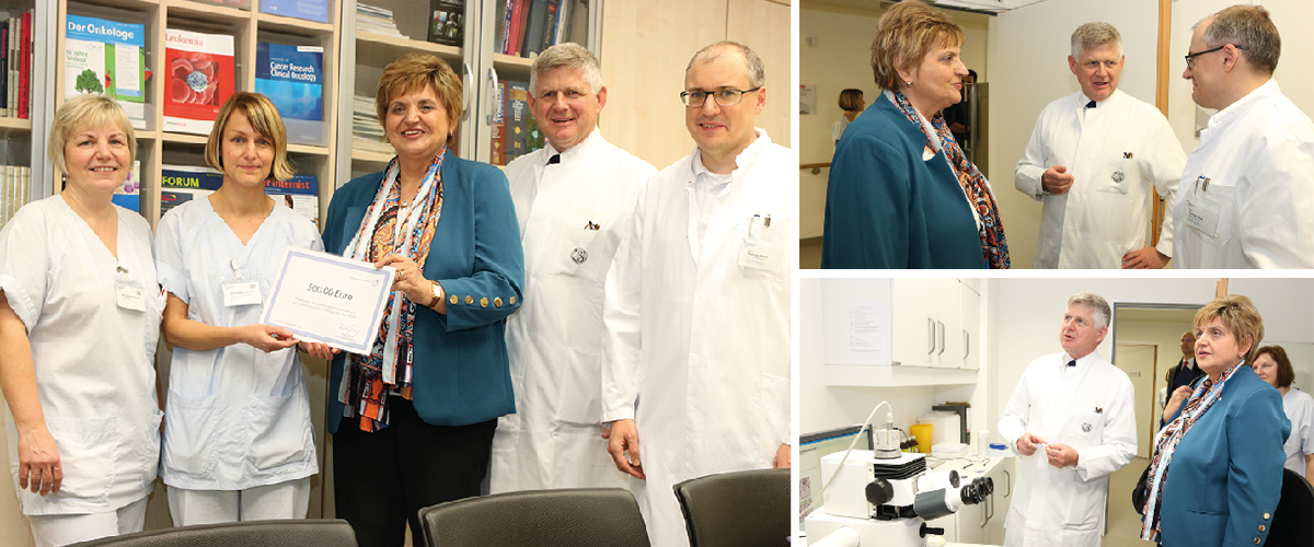 Landtagspräsidentin Birgit Diezel hat die Onkologische Tagesklinik des Universitätsklinikums Jena besucht