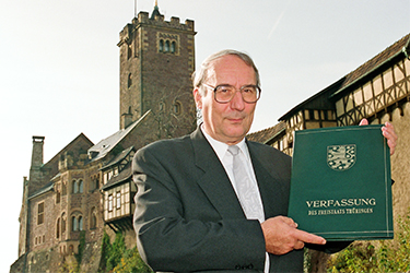 Landtagspräsident a.D. Dr. Gottfried Müller auf der Wartburg
