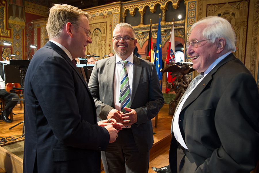 Gäste auf dem Festakt anlässlich 25 Jahre Verfassung und 28 Jahre Thüringer Landtag auf der Wartburg in Eisenach