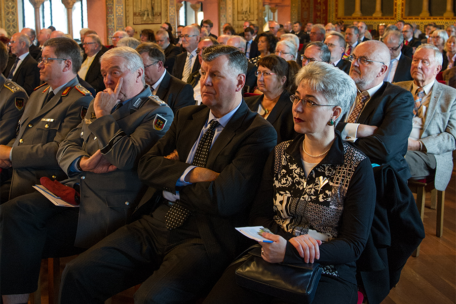 Gäste des Festaktes anlässlich 25 Jahre Verfassung und 28 Jahre Thüringer Landtag auf der Wartburg in Eisenach