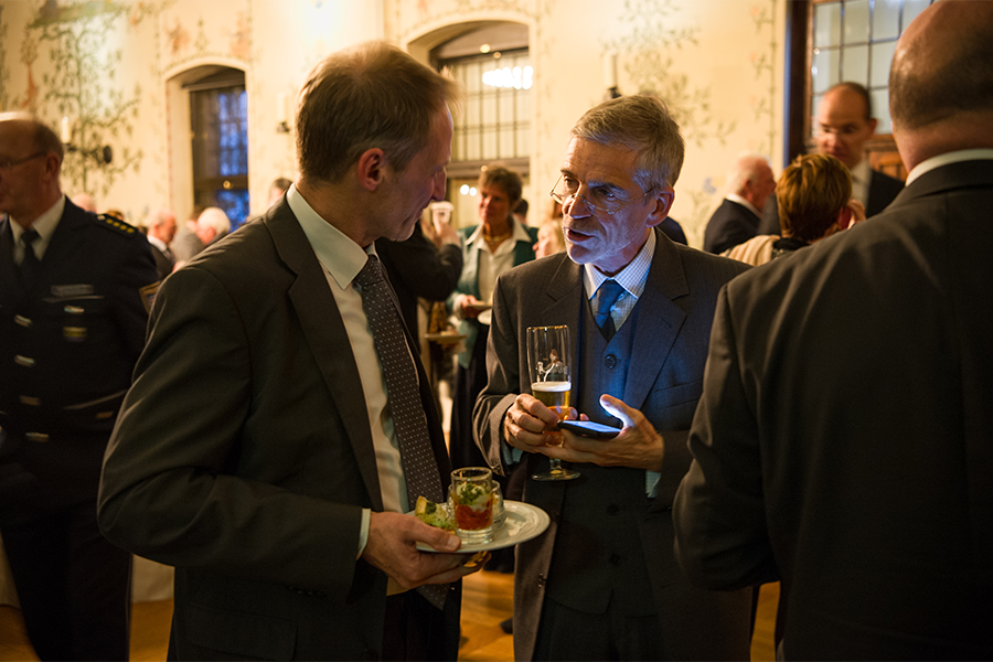 Gespräche am Rande der Festveranstlatung 25 Jahre Verfassung und 28 Jahre Thüringer Landtag auf der Wartburg in Eisenach