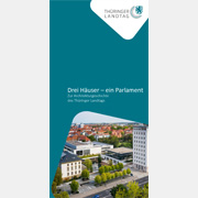 Titelseite der Broschüre Drei Häuser – ein Parlament