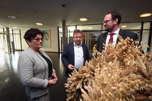 Bauernverband übergibt Erntekrone im Landtag