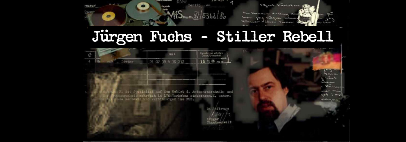 Bild aus der Präsentation der Erinnerungsstele für Jürgen Fuchs - Jürgen Fuchs - Stiller Rebell
