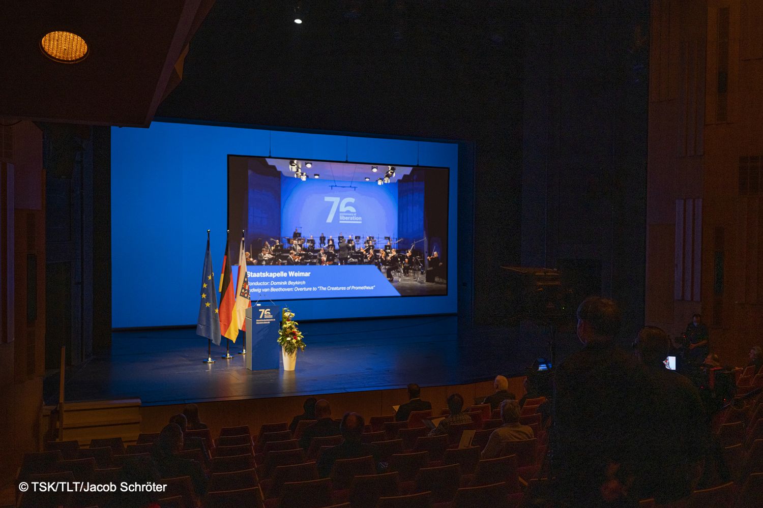Gedenken im Deutschen Nationaltheater Weimar (Foto: Jacob Schröter)