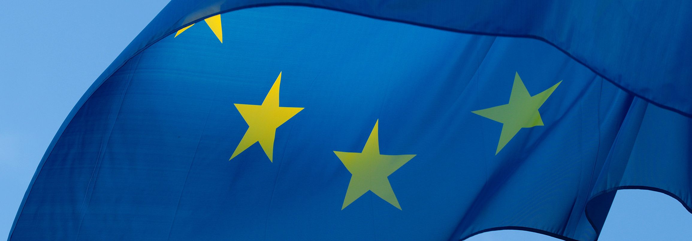 Ausschnitt der europäischen Flagge