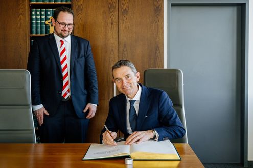 Landtagspräsident begrüßt Britischen Botschafter