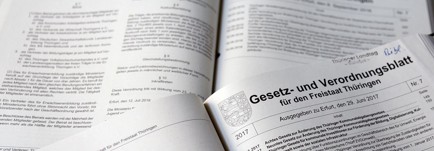 Gesetz- und Verordnungsblatt des Freistaats Thüringen