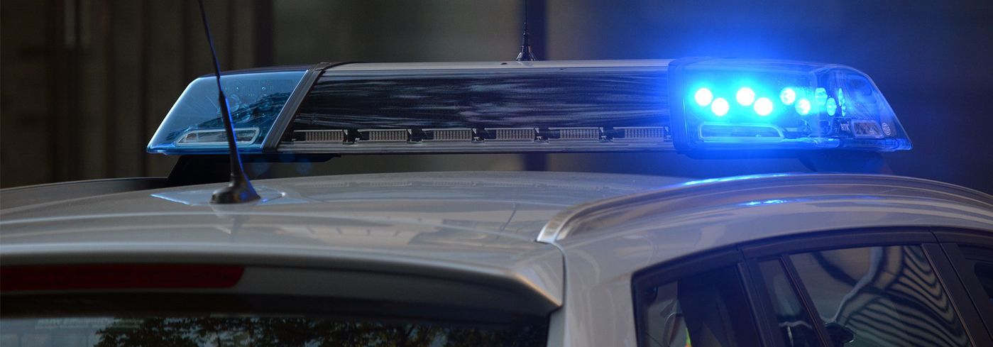 Polizeiauto mit Blaulicht