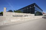 Außenansicht des Plenarsaals des Thüringer Landtags