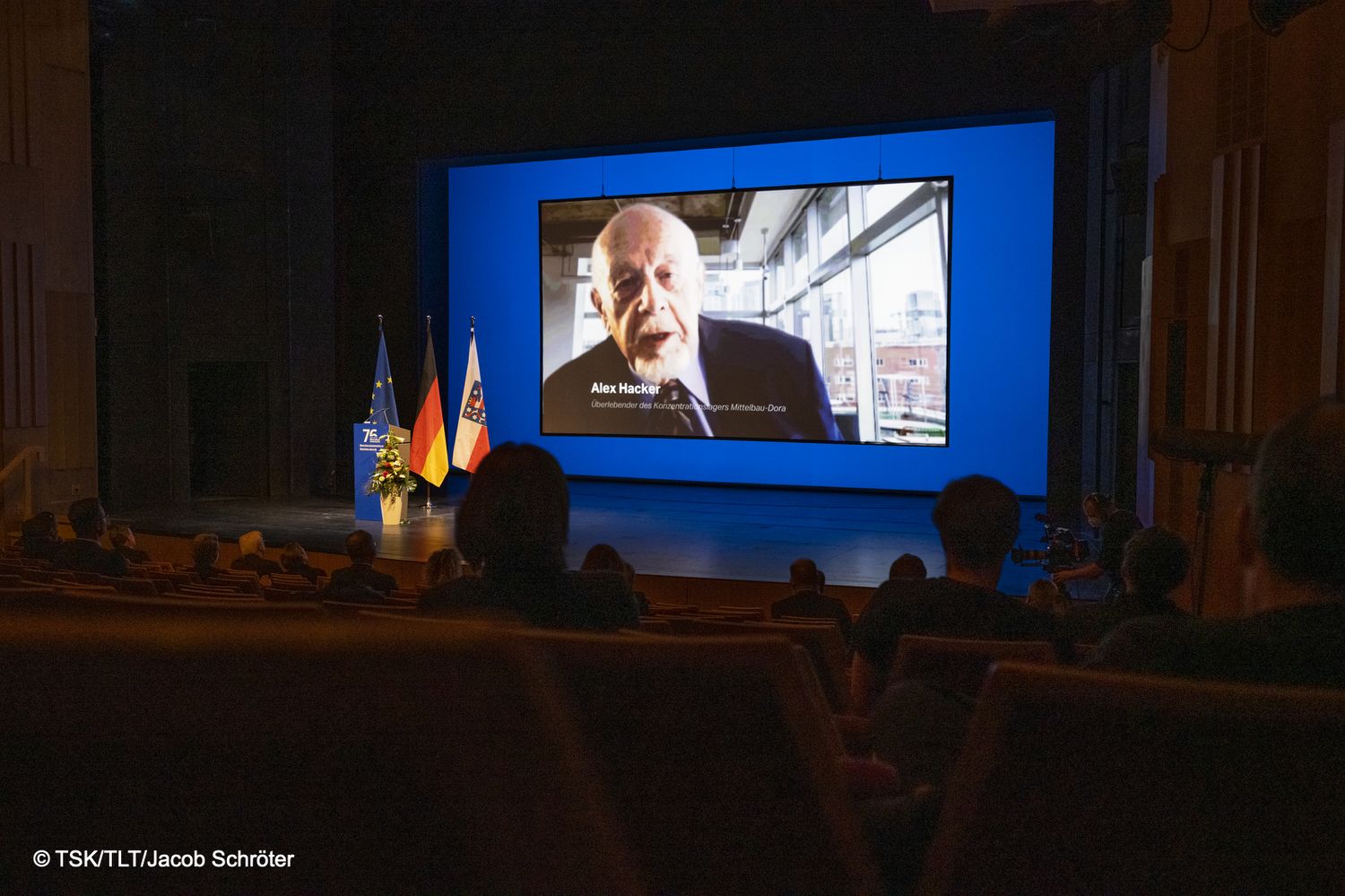 Gedenken im Deutschen Nationaltheater Weimar (Foto: Jacob Schröter)